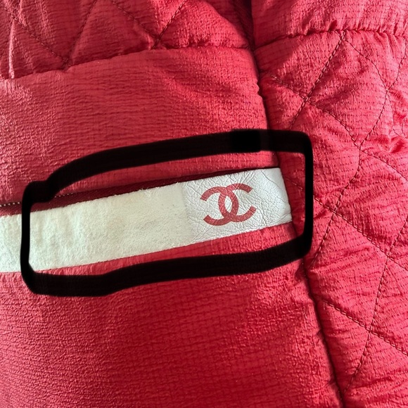 CHANEL Red Quilted Nylon Coco Mark Matelasse Backpack Made in Italy main image 5